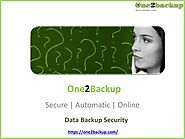 Data Backup Security - One2backup
