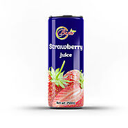 natural strawberry juice drink
