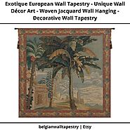 Exotique European Wall Tapestry - Unique Decorative Wall Décor Art - Woven Jacquard Wall Hanging