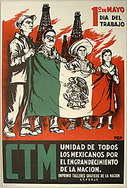 A May Day rally poster from Mexico.