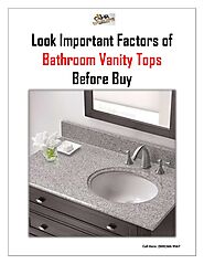 Look important factors of bathroom vanity tops before buy