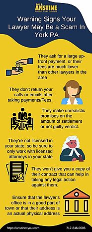 Warning Signs Your Lawyer May Be a Scam Artist in York PA | Dale E. Anstine