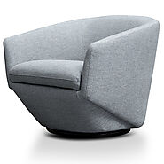 Swivel Armchair, Buy Swivel Armchair | Valter Swivel Armchair Light Grey - Cassa Vida