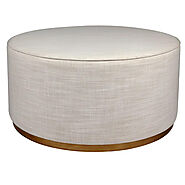 Ames Round Ottoman