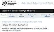 MMU Moodle Login : Manchester Metropolitan University - Jio University