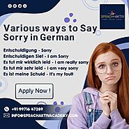 Various Ways To Say Sorry In German