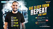Eat Sleep Train Repeat Gym T Shirt – Punjabi Adda