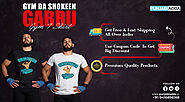 Gym Da Shokeen Gabru Gym Quotes T Shirt – Punjabi Adda