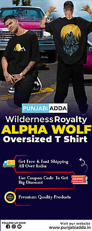 Wild Sovereign Alpha Wolf Oversized T Shirt – Punjabi Adda