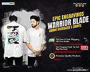 Warrior Blade Anime Oversized T Shirt – Punjabi Adda