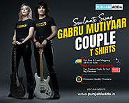 Soulmate Swag Gabru Mutiyaar Couple T Shirts at Punjabi Adda