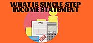 What is single-step income statement - bizitracker.com