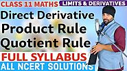 Detailed Explanation and Derivation of Direct Derivatives Class 11