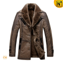 Mens Shearling Coat Jacket CW819173 - cwmalls.com