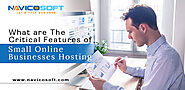 What are the critical features of Small Online Businesses Hosting