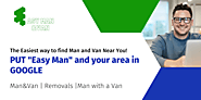How to find man and van service on Google.