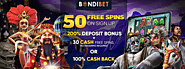 BondiBet Casino: 50 Free Spins No Deposit