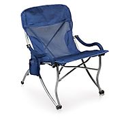 Picnic Time PT-XL Portable Extra-Wide Camp Chair, Navy