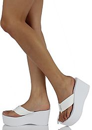 Soda Women's Oxley Flip Flop Thong Platform Wedges Sandals Eva 3"