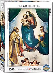 Raphael's Sistine Madonna 1000 Piece Puzzle Online | Puzzlicious