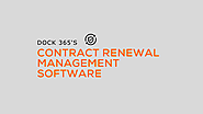 Contract Renewal Management Software for Businesses | Dock 365 Inc.