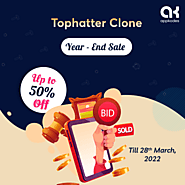 Enjoy by getting up to 50% offer on Tophatter clone