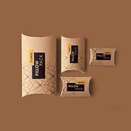 Custom Pillow Boxes | Kraft Pillow Packaging Boxes Wholesale