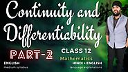 Continuity and Differentiability (Differentiability Assignment - 3) Class 12