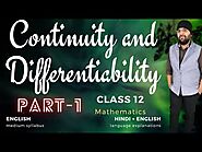 Continuity And Differentiability Class 12 Maths Chapter 5