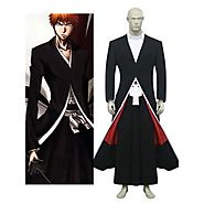 Ichigo Costumes, Bleach Ichigo Kurosaki Bankai Cosplay Costume -- CosplaySuperDeal.com