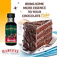 Now make you chocolate cake more tasty and flavourful by adding Harveys flavor essence to it.