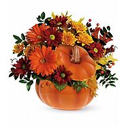 Country Pumpkin Design by Aebersold Florist Dial 866 966-ROSE
