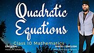Quadratic Equations Class 10