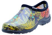 Sloggers Women's Rain and Garden Shoe with "All-Day-Comfort" Insole, Midsummer Black Print - Wo's size 9 - Style 5102...