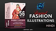 Digital fashion illustration course in Hindi- For beginners (online)