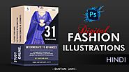 Digital fashion illustration course in Hindi- For experienced (online)