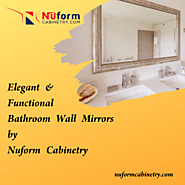 Elegant and functional bathroom wall mirrors by Nuform Cabinetry