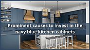 Convincing advantages to choose navy blue kitchen cabinets