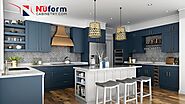 Are you seeking a navy blue kitchen cabinet plan that is both attractive and functional?