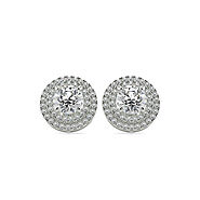 Halo Diamond Earrings