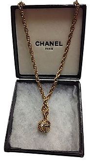 Chanel Antique Gold Gilt Rhinestone Rope Design Choker Necklace