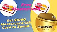 Get $1000 Mastercard Gift Card to Spend!