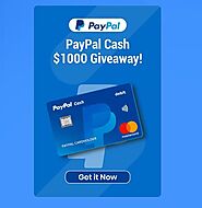 2. Get a $1000 Paypal Gift Card to Spend!