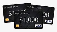 3. Users can enter their email for a chance to get a $1000 Visa Gift card