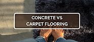 Why are concrete floors superior than carpeting?