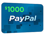 Get a 1000$ paypal giftcad