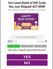 Grab a 500$ wayfair gift card now