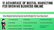 11 Advantage of Digital Marketing for Growing Business Online