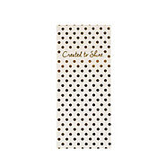 3.5" x 8" Gold Shimmer Covered Note Pad Pressley - Mary Square