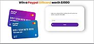 Get a $1000 Paypal Gift Card to Spend!